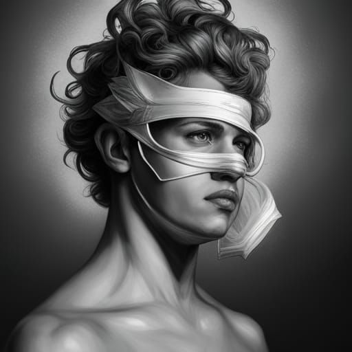 18th Century Masked Protester Portrait