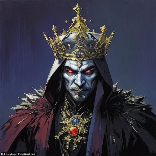 Fluorescent Vampire in Twilight: Korovin & Goncharova Style