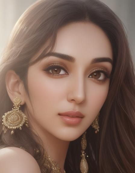 Realistic Close-Up Portrait with Soft Lighting