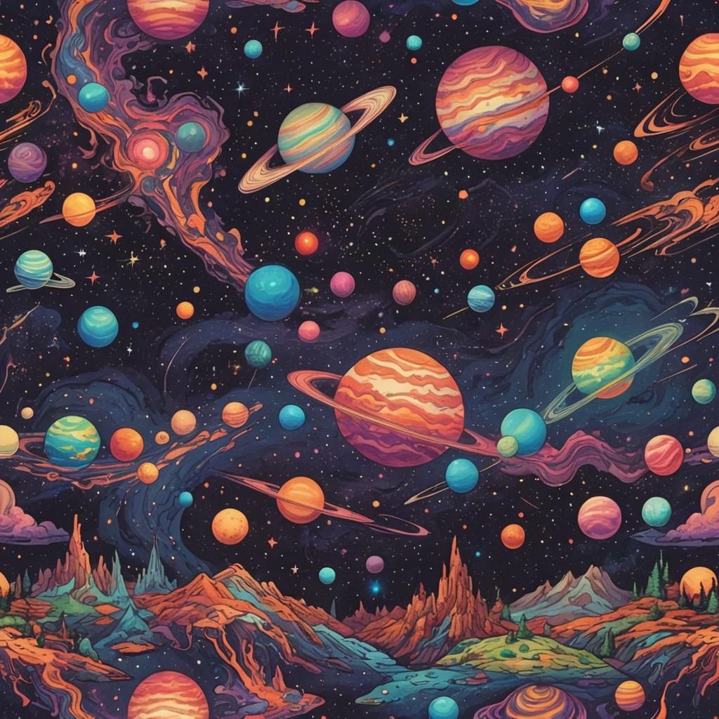 Psychedelic End of the Universe: Stars and Galaxies