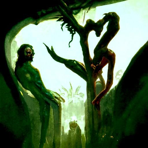 Adam and Eve's Death: Sinister Scene