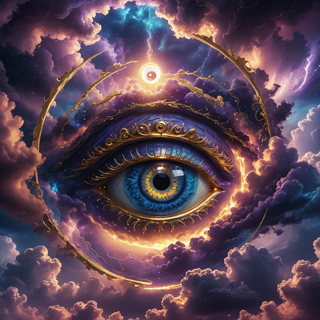 Enchanted Evil Eye Protection in Magical Realism Style