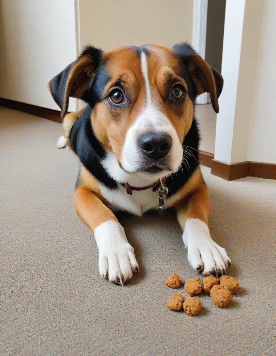 Dog Begging for Treats in a Playful Manner
