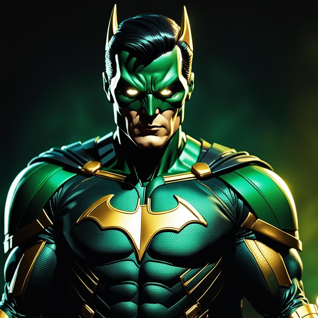 Vibrant Comic Book Hero Action Figure