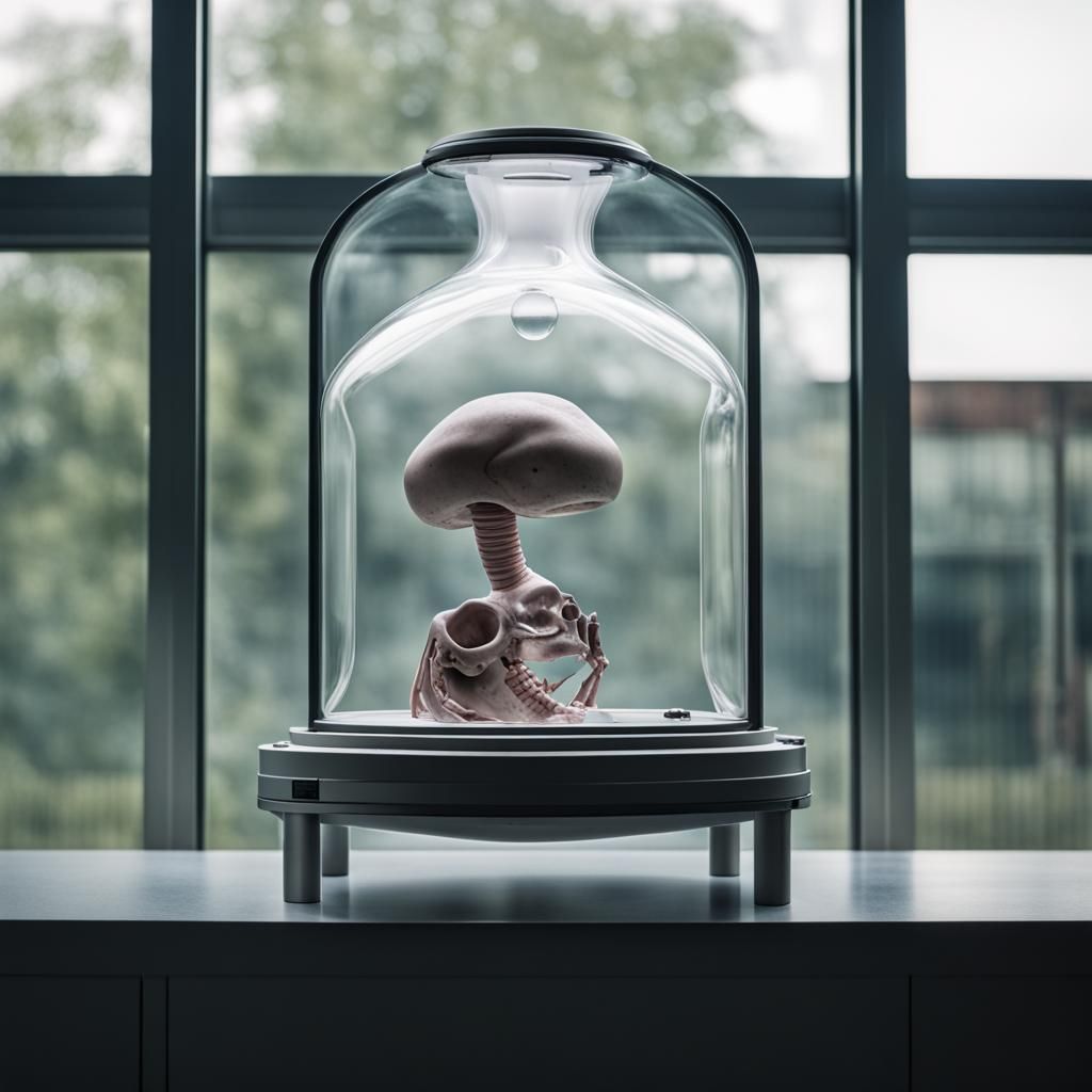 Futuristic Clone Tank with Fetus