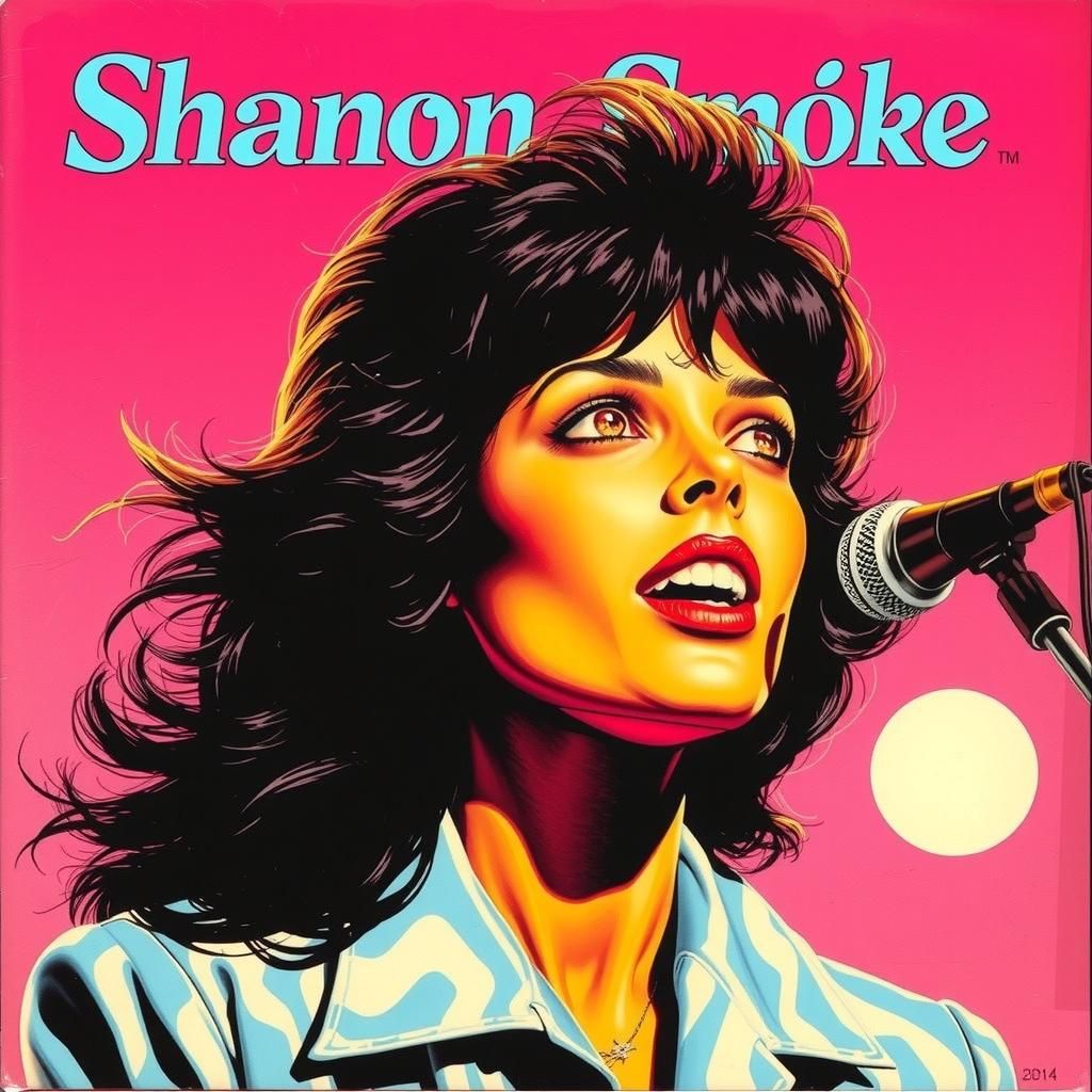 Sharon Smoke Album Cover in 80s Pop Art Style