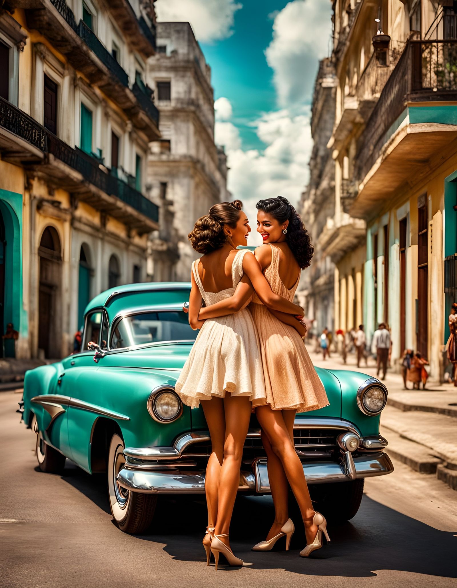 Two Cuban girls