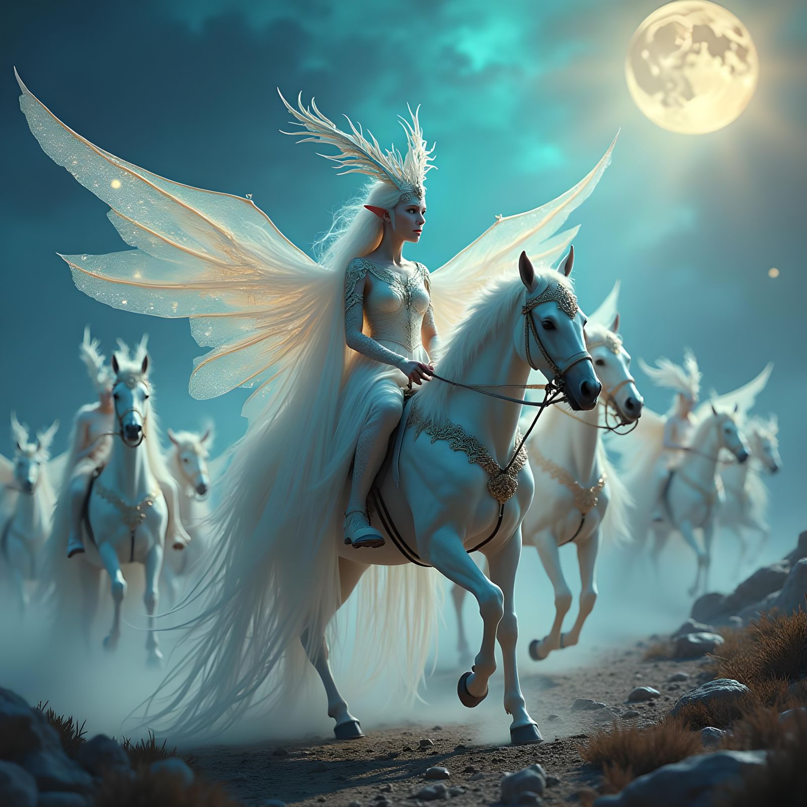 Elven Queen's Wild Hunt: Mythological Scottish Tale