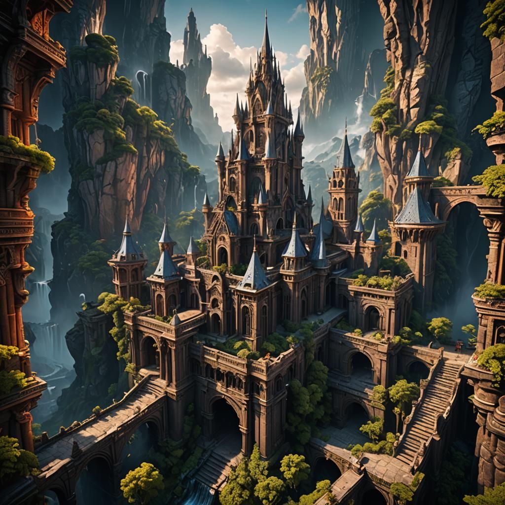 Fantastical Matte Painting with Deep Colors