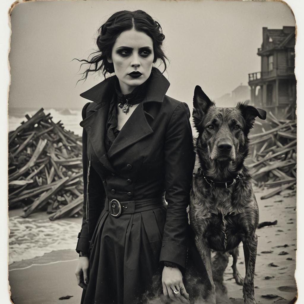 Gothic Model in a Tintype Apocalypse
