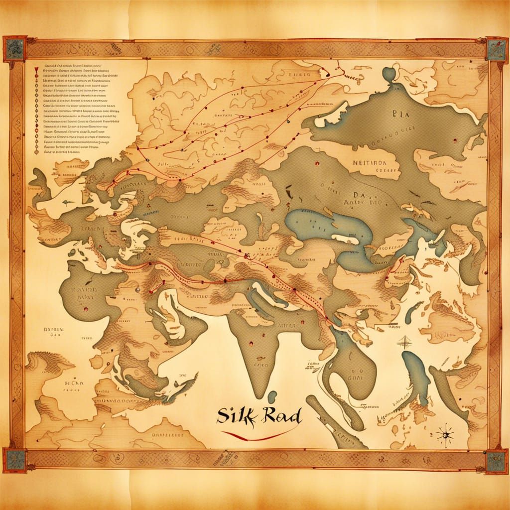 Silk Road trading routes