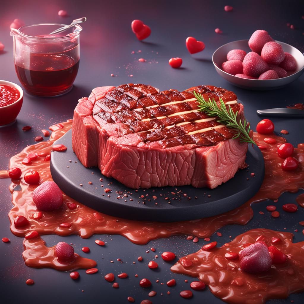 Delicious Beef Steak with Natural Red-Brown Colors