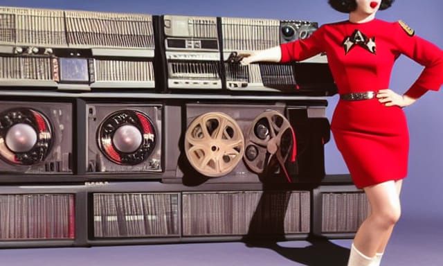 Star Trek Officer in 1950s Steampunk Style