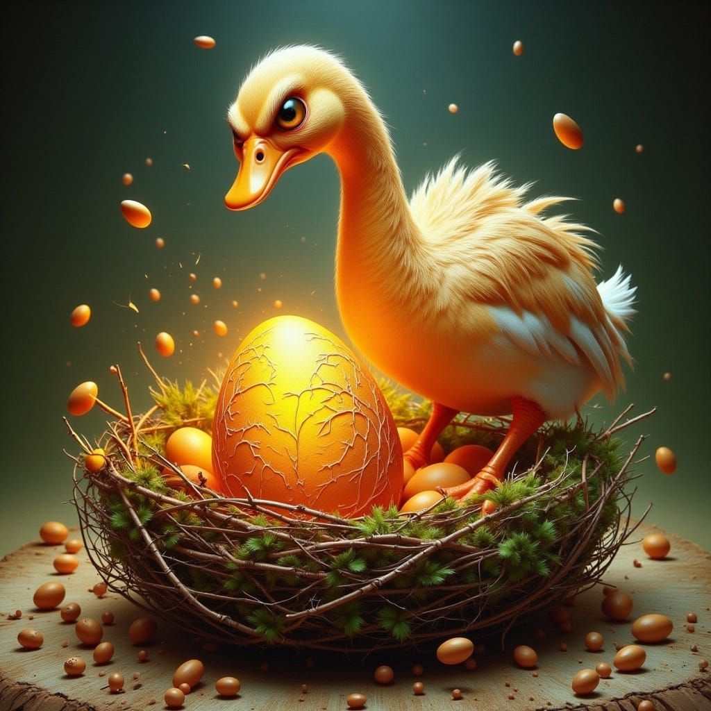 Golden Goose in Whimsical Realism