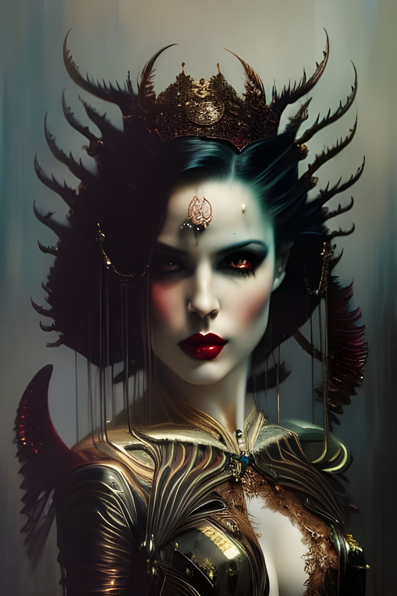 Vampire Beauty in the Style of Yoji Shinkawa