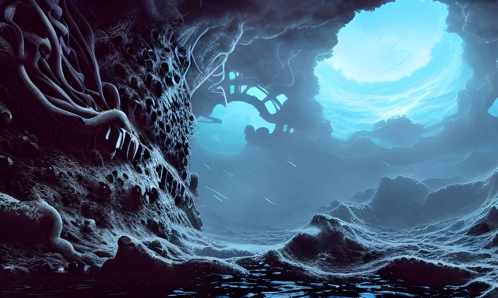 Staring into the Abyss: Detailed Digital Art