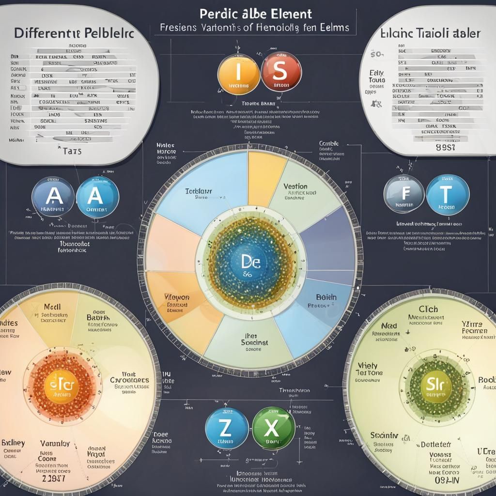 Periodic Table Variations in English Text