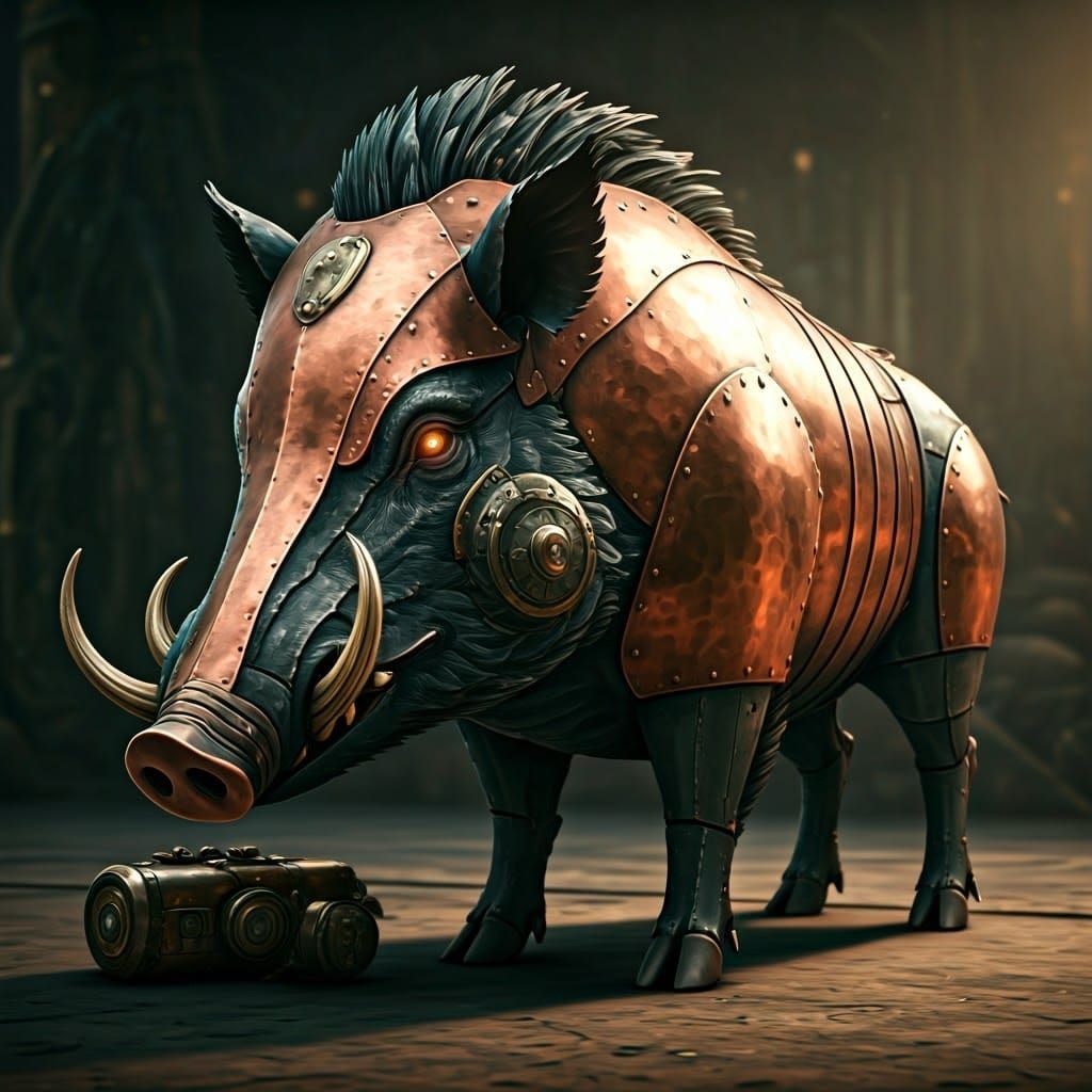 Majestic Steel Boar and Artificer Companion