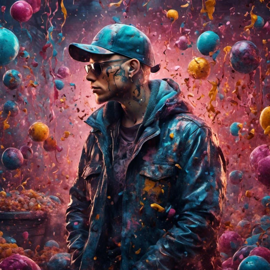 Eminem Graffiti Art in Candy Style