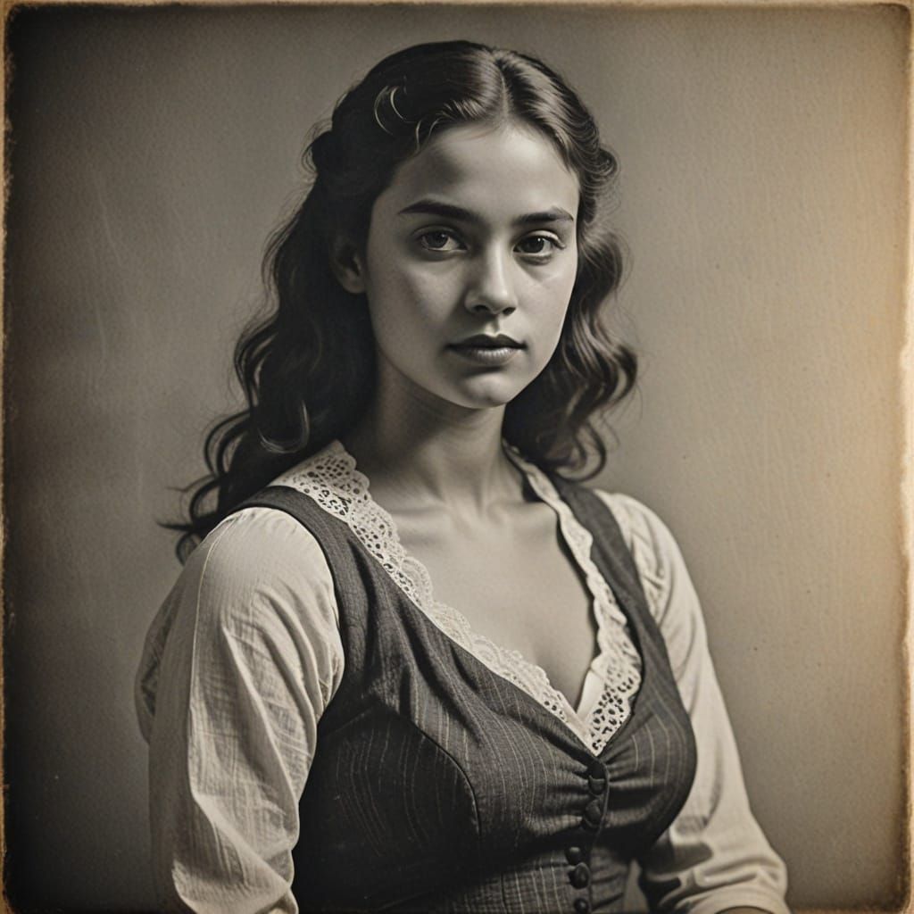 Monochromatic Masterpiece: Intricate Charcoal Portrait