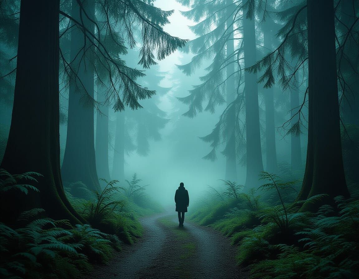 A quiet walk in the forest