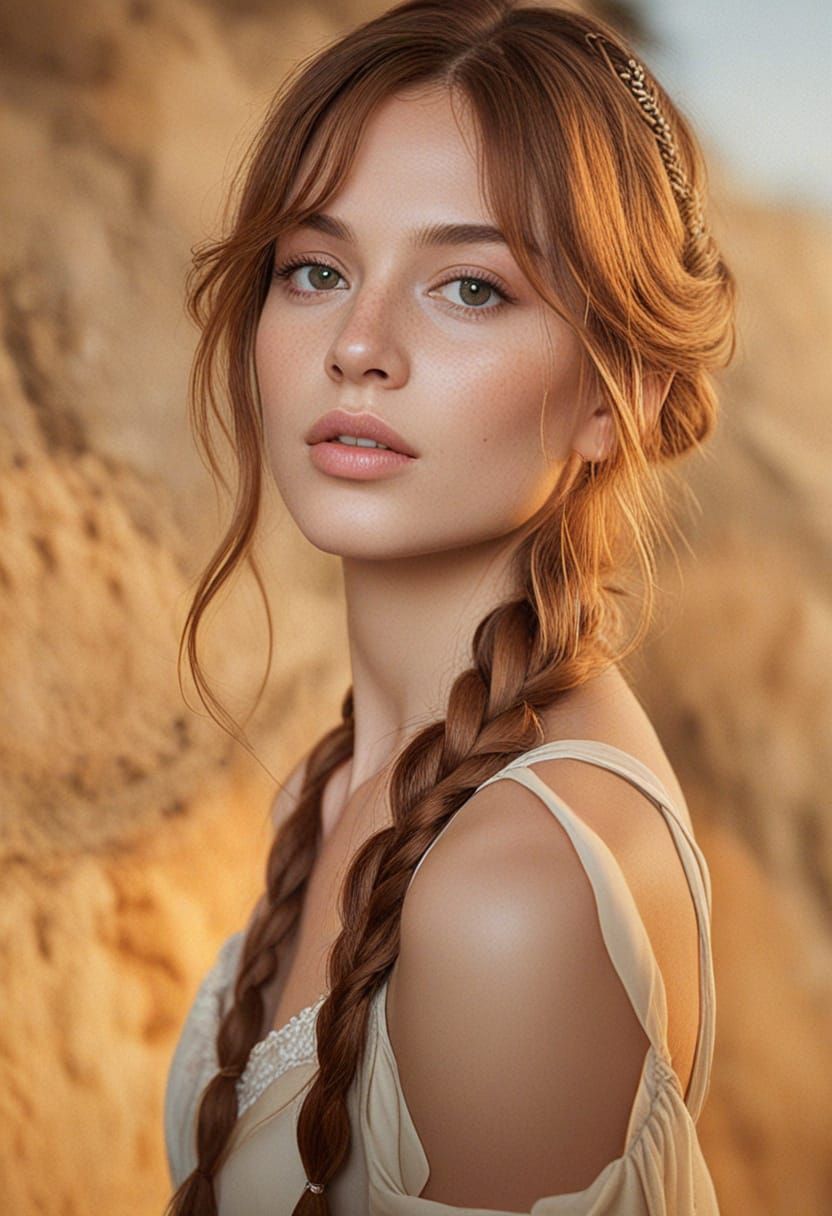 Elegant Italian Beauty in Renaissance Style