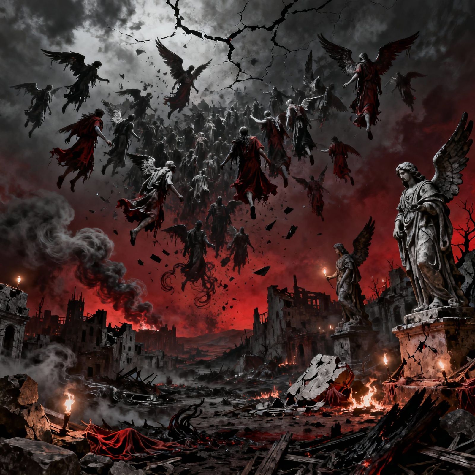 Wingless Multitudes Descend on Post-Apocalyptic World