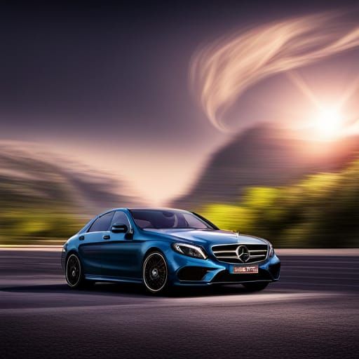 Hyperrealistic Image of the First Mercedes Benz Car