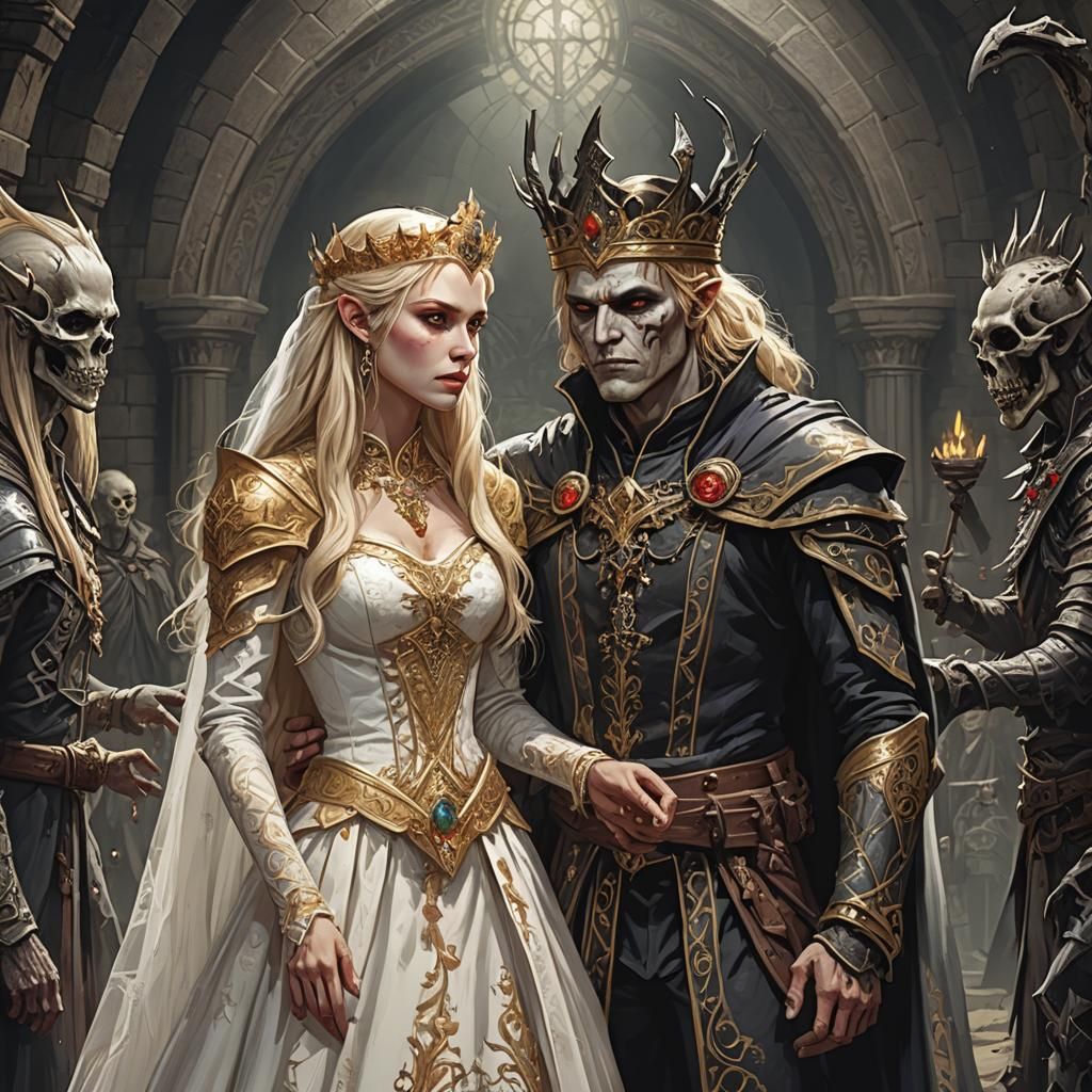 Fantasy Wedding: Elf Queen and Warlock King