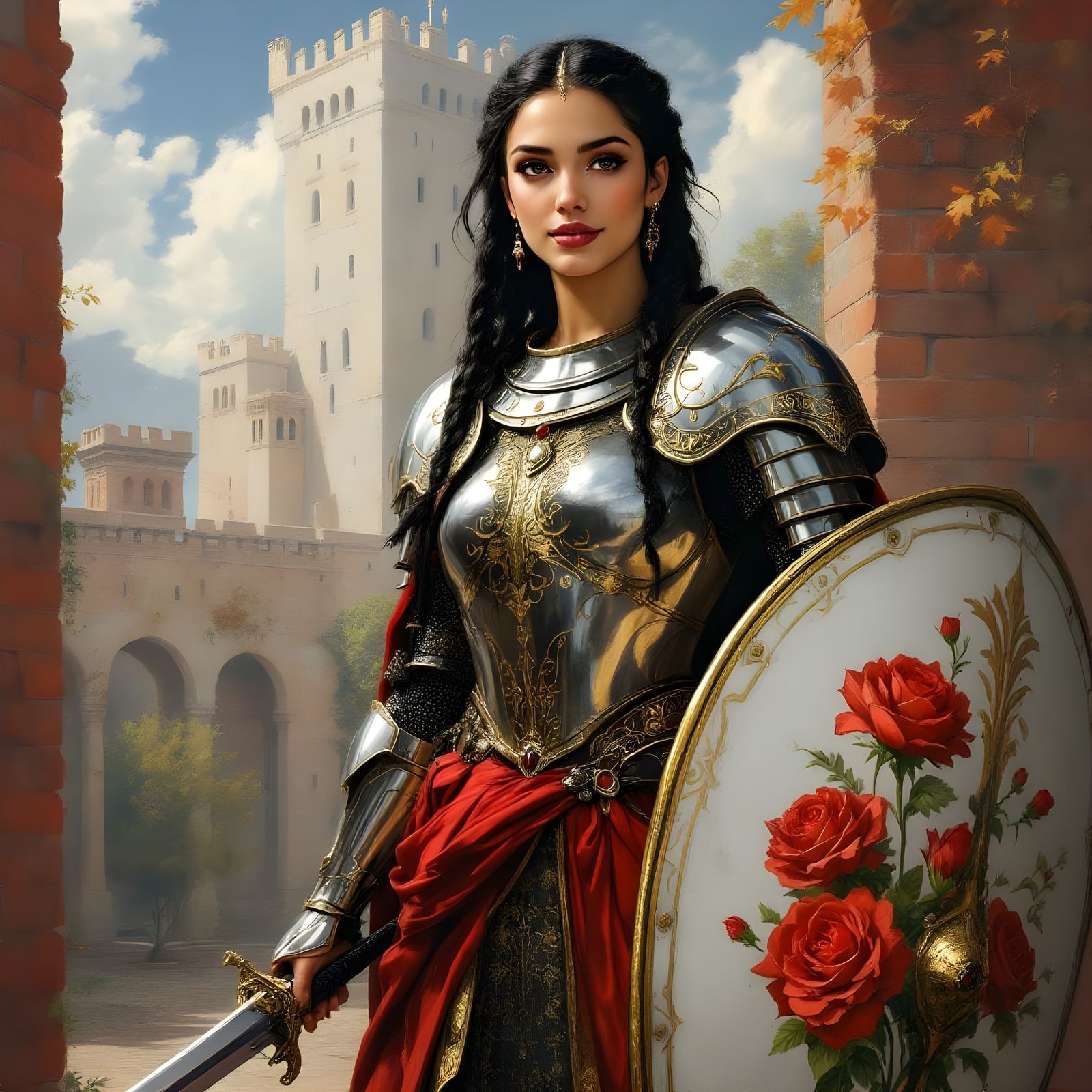Renaissance Portrait of a Confident Paladin