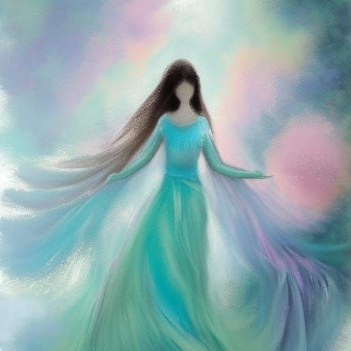 Dreamlike Whimsical Scene in Pastel Hues