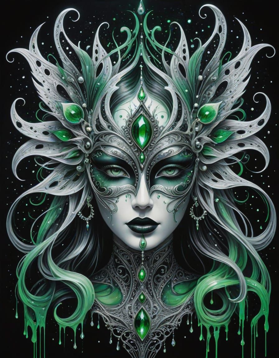 Green Eyed Masquerade