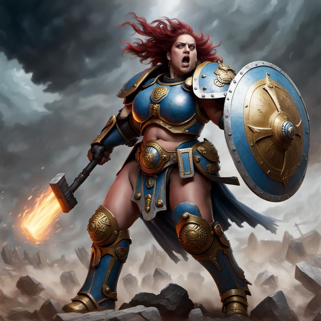 BBW warhammer 40k Storm shield and Thunder hammer