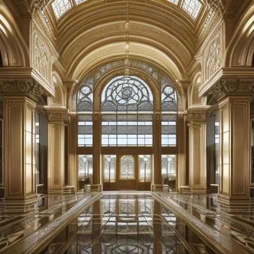 Gresham Palace: Art Nouveau Architecture in Morning Light