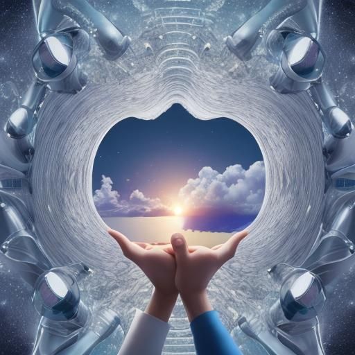 Visualizing Infinite Distance: An AI Interpretation