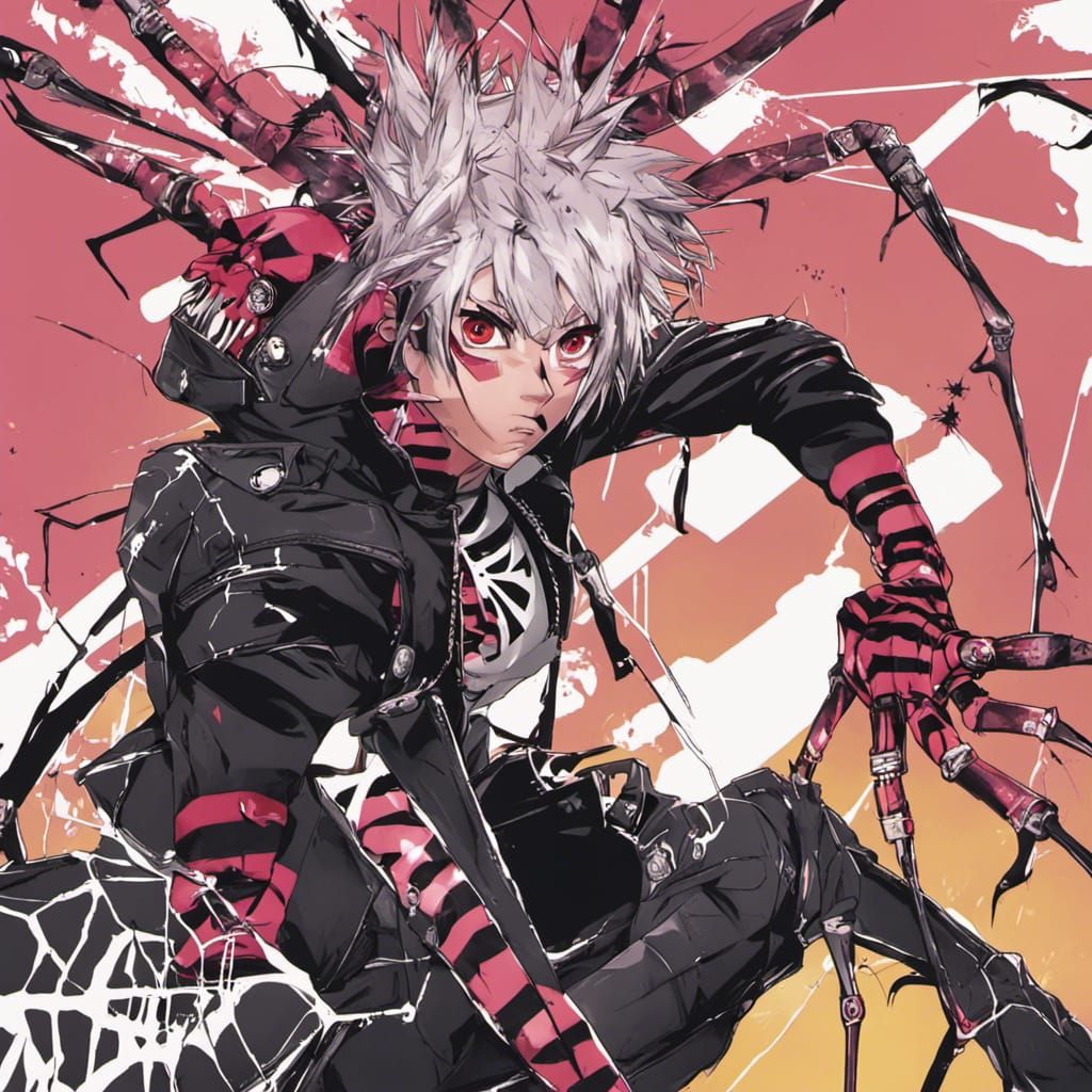 Spider-Punk in Anime Key Visual Style