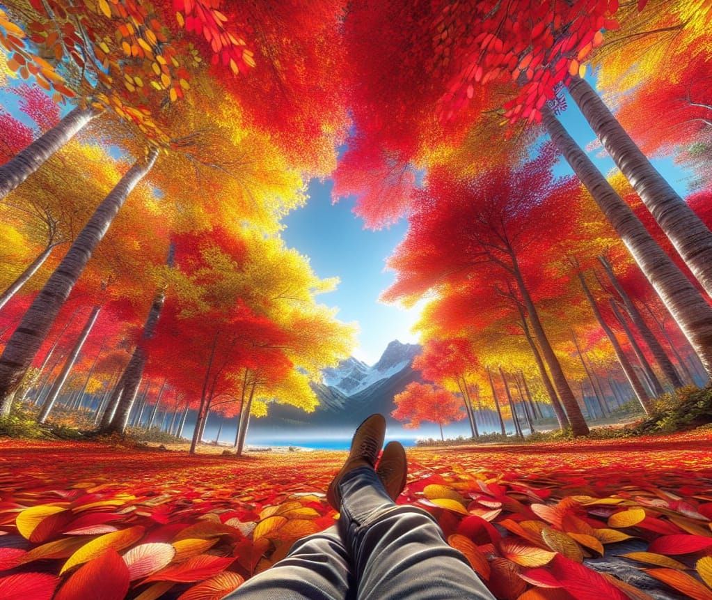 Spectacular Autumn Colors from Ground Perspective