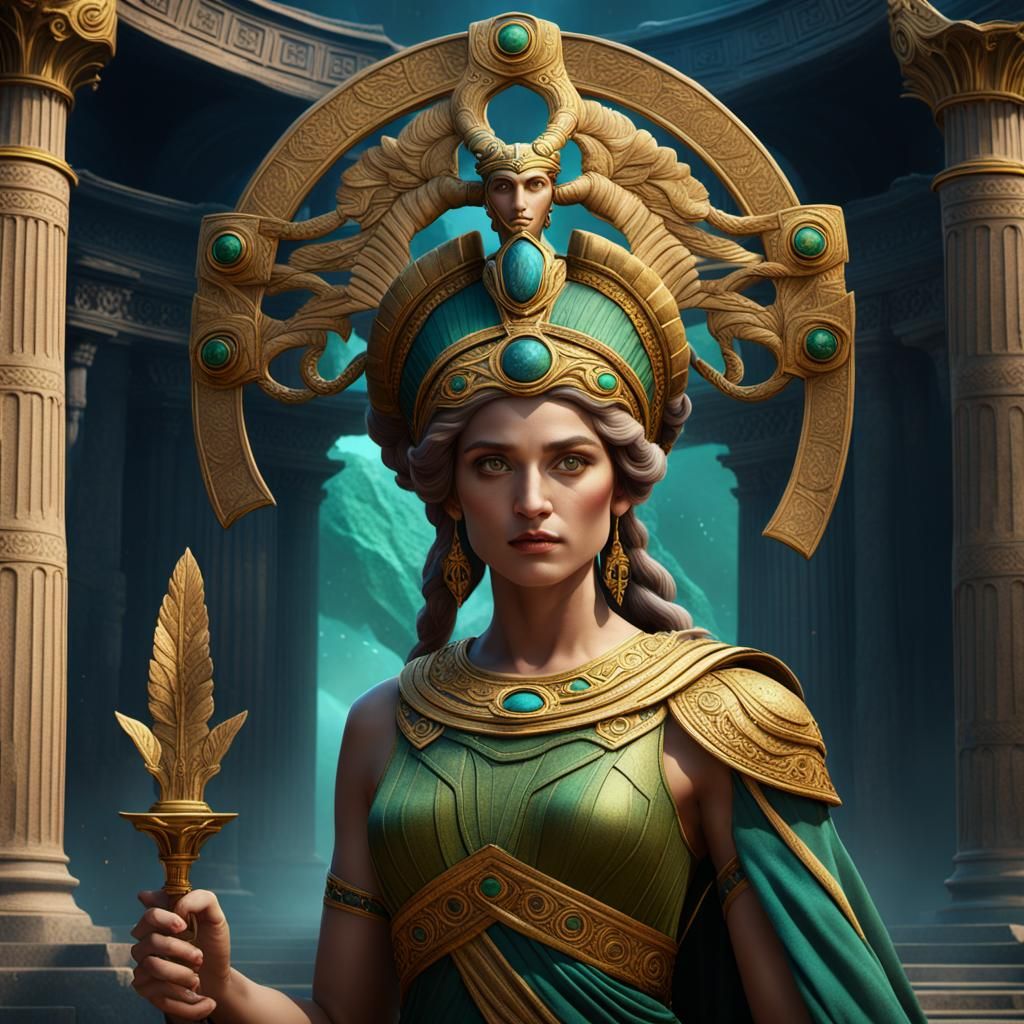 Hera: Greek Mythology in Detailed Matte Painting