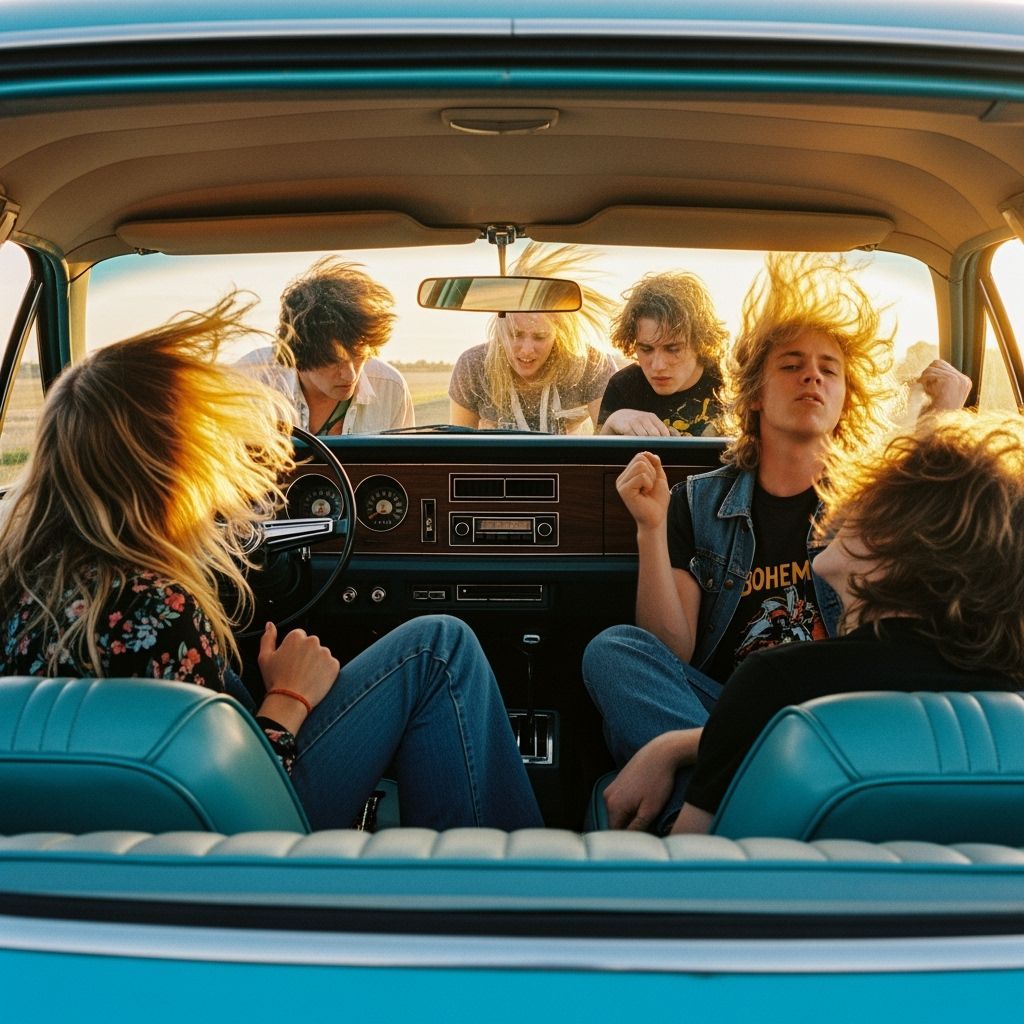 Headbanging to Bohemian Rhapsody in an AMC Pacer