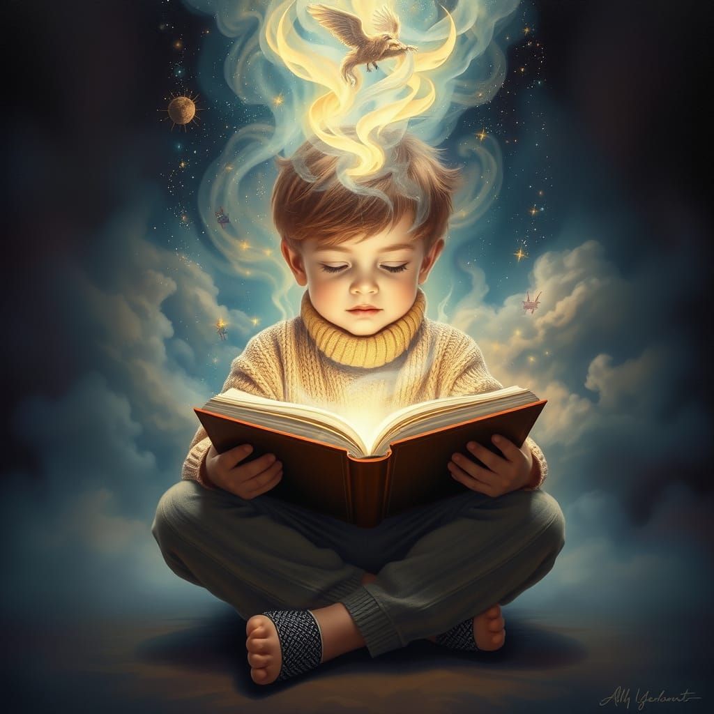 Luminous Portal Emerges from Storybook