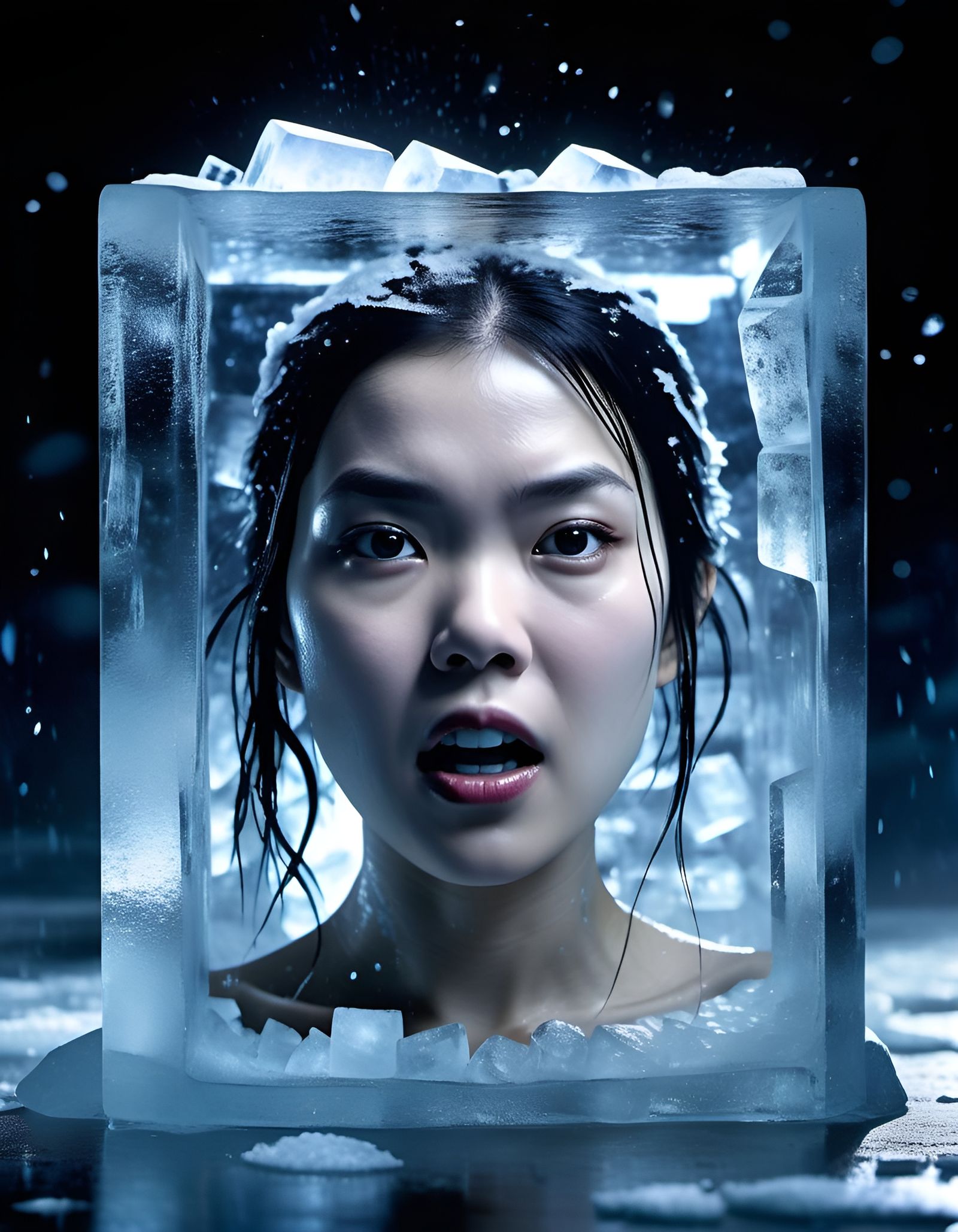 Frozen Scream Queen in Ice Cube