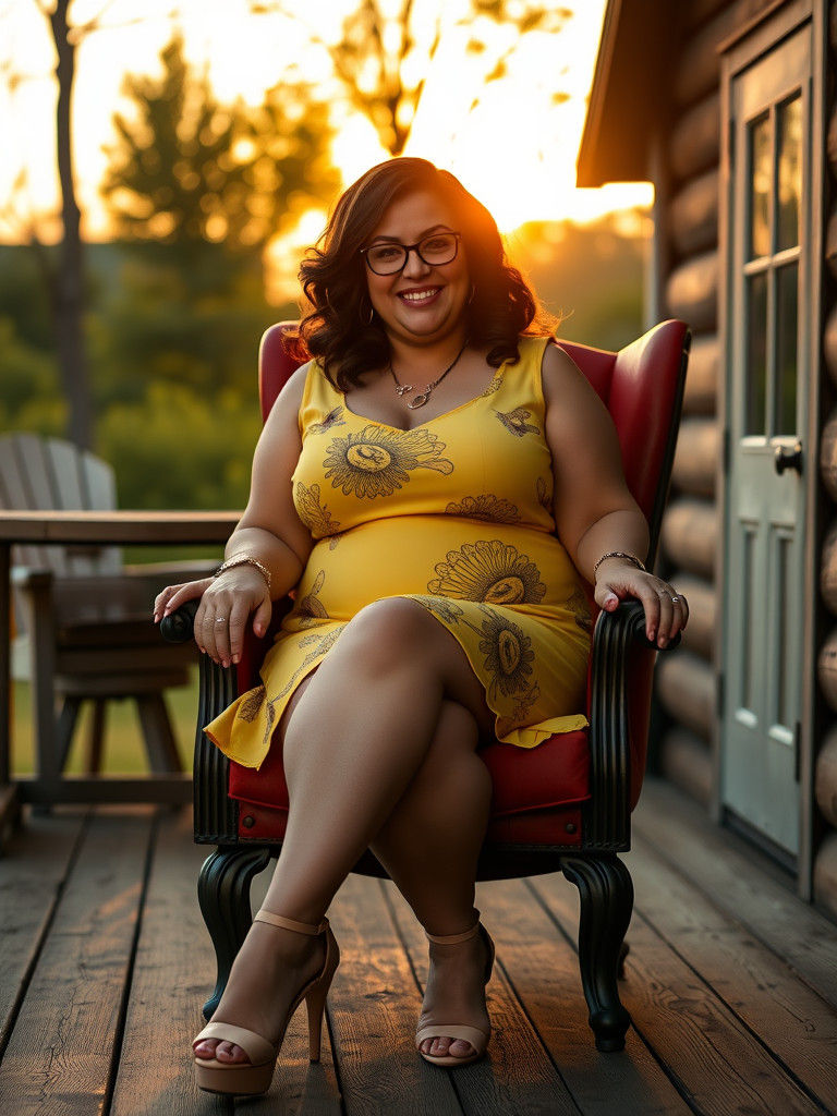 Velma as Villain in Sleeveless Yellow Dress