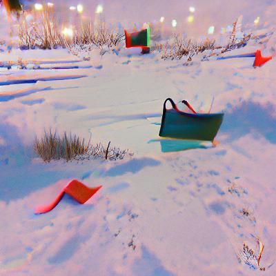 Crimson Field: A Landscape of Abandonment