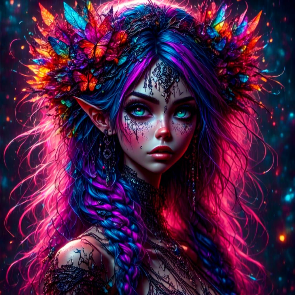 Whimsical Pixie Princess in Haute Couture