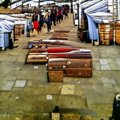 Bustling Marketplace Scene
