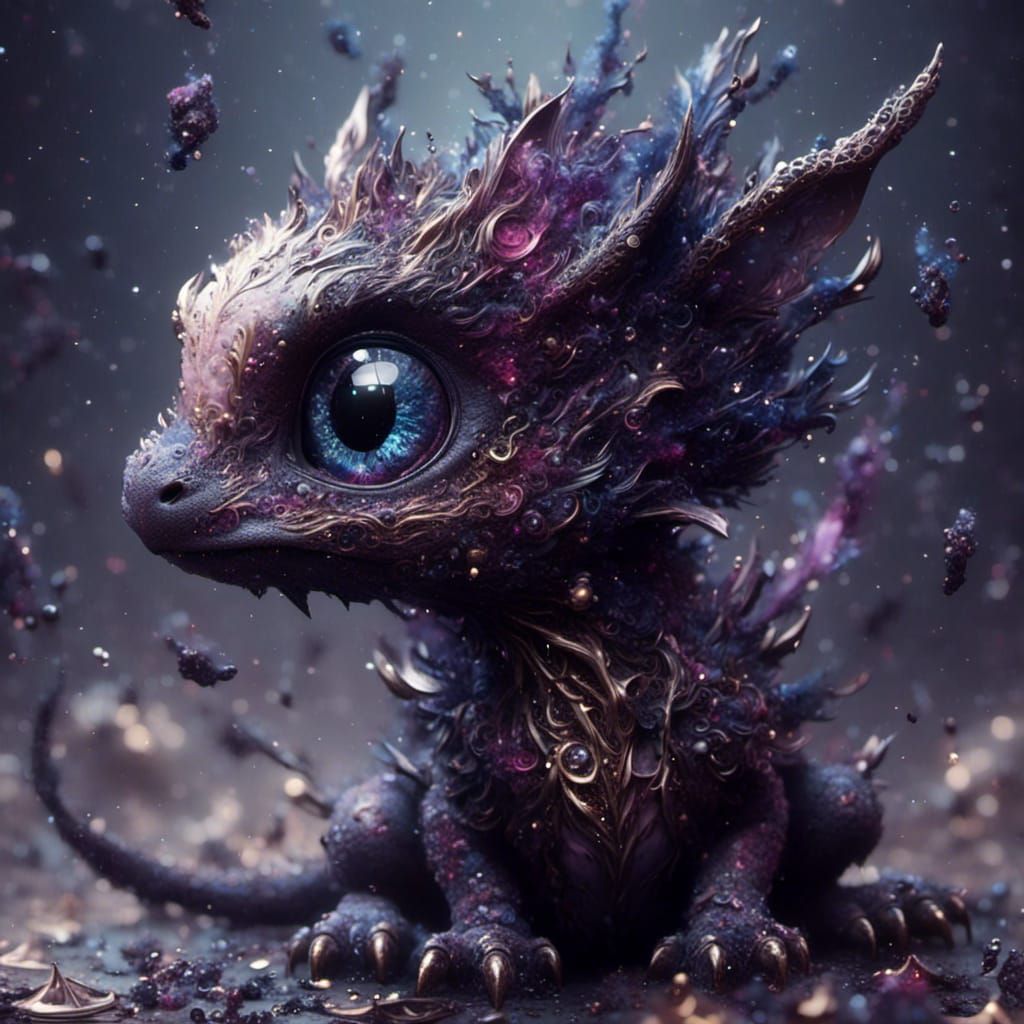 Adorable Chibi Dragon Hatchling