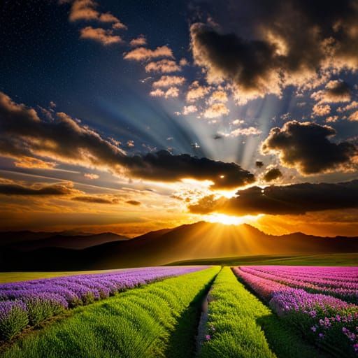 Cosmic Crochet Bunny in Vibrant Colors