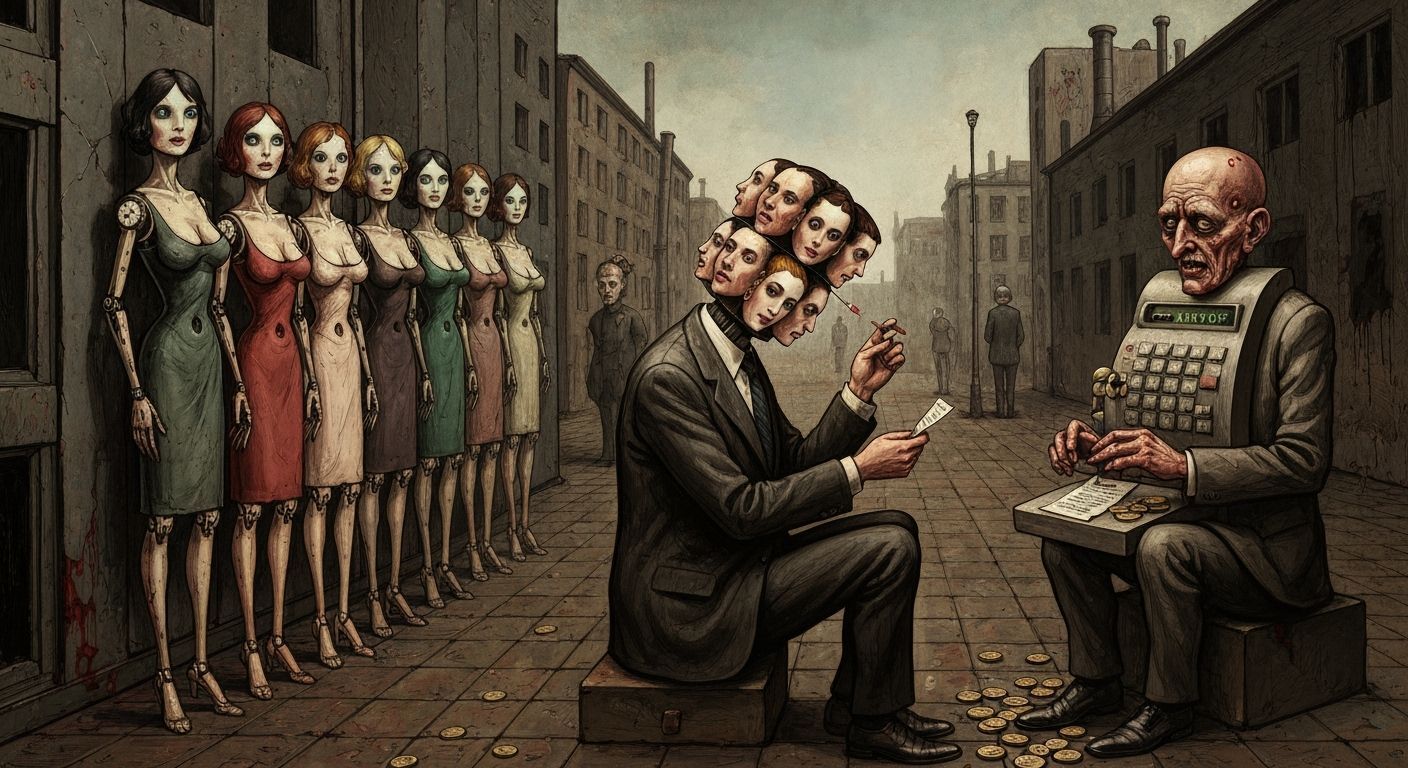 German Expressionist Dada Satire of Urban Transaction