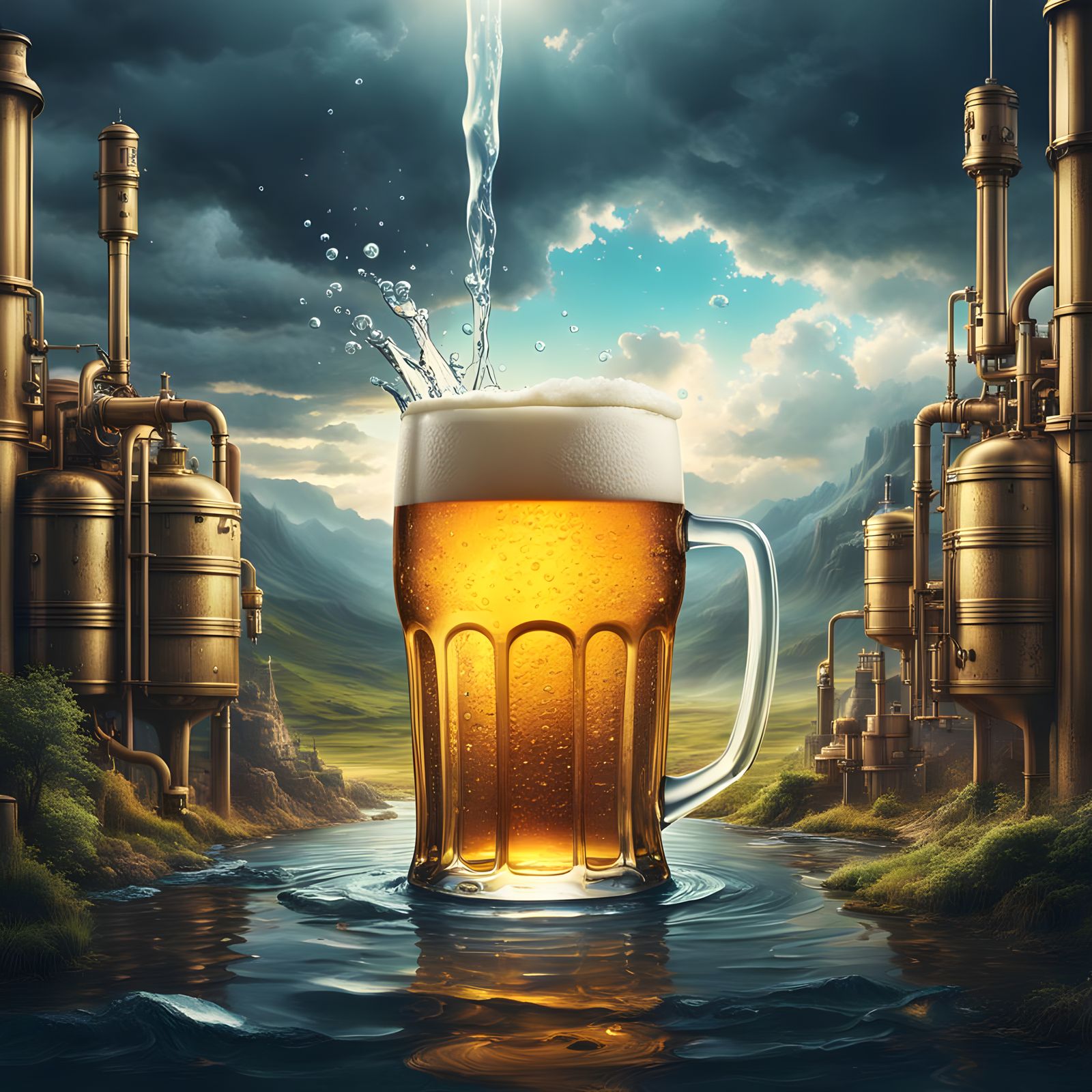Save Water Drink Beer: A Digital Masterpiece