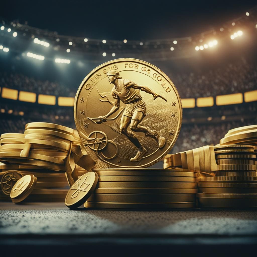 Cinematic Olympic Athlete Going for Gold